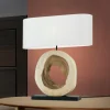 Online ORION Lampe à poser Nathan avec pied en bois décoratif