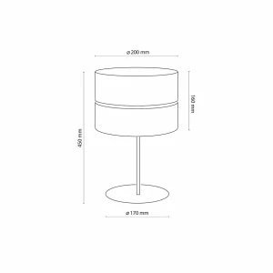 Online TK Lighting Lampe à poser Nicol, noir, aspect bois, hauteur 45 cm, 1 x E27