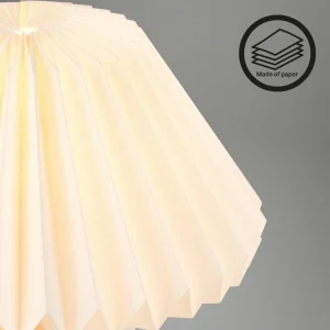 Best Briloner Lampe à poser Origami en papier blanc, 27 x 26 cm