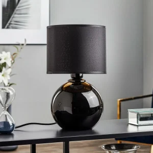 Best TK Lighting Lampe à poser Palla, Ø 20 cm, noir/or