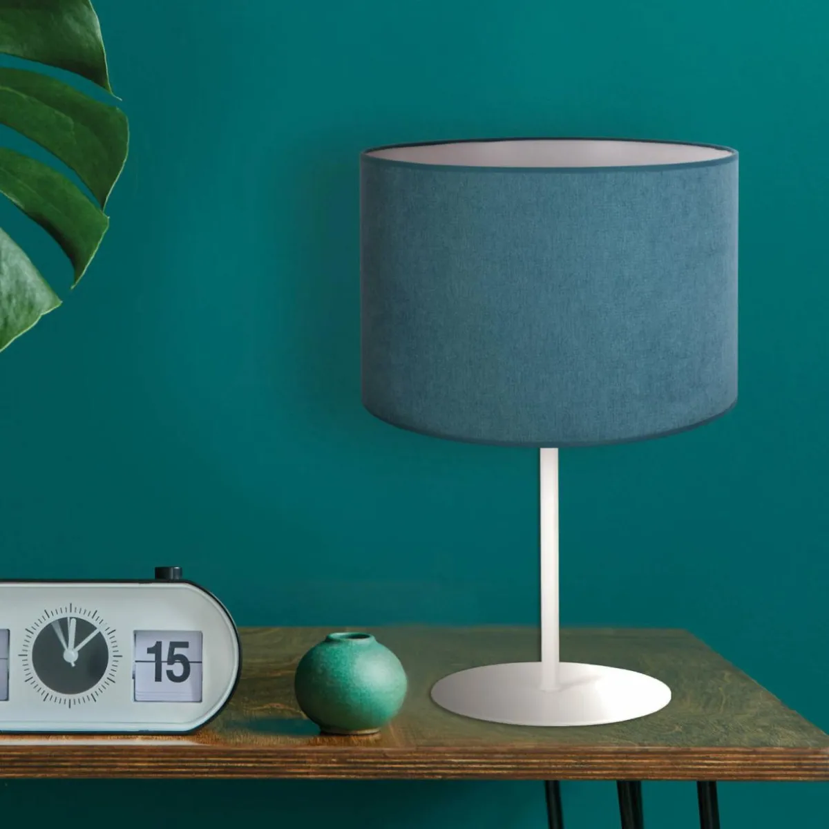 lampe__poser_pastell_roller_h_cm_turquoise_0.webp Discount Duolla Lampe à poser Pastell Roller H 30cm turquoise