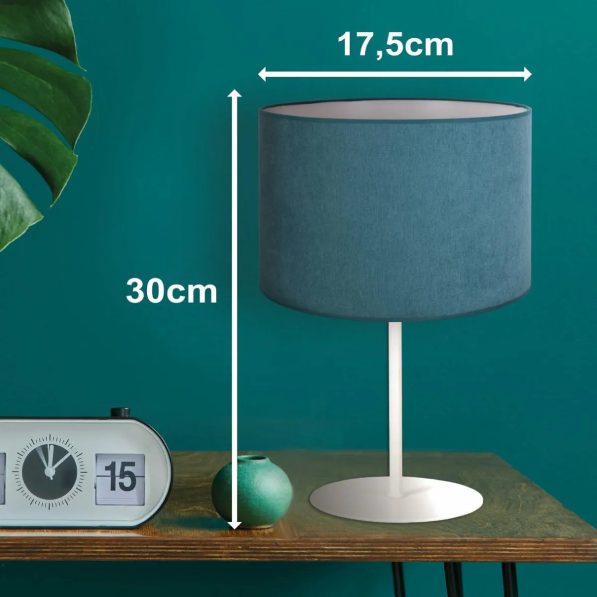 lampe__poser_pastell_roller_h_cm_turquoise_1.webp Discount Duolla Lampe à poser Pastell Roller H 30cm turquoise