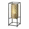 Online Freelight Lampe à poser Petrolio, noire/dorée, hauteur 37 cm