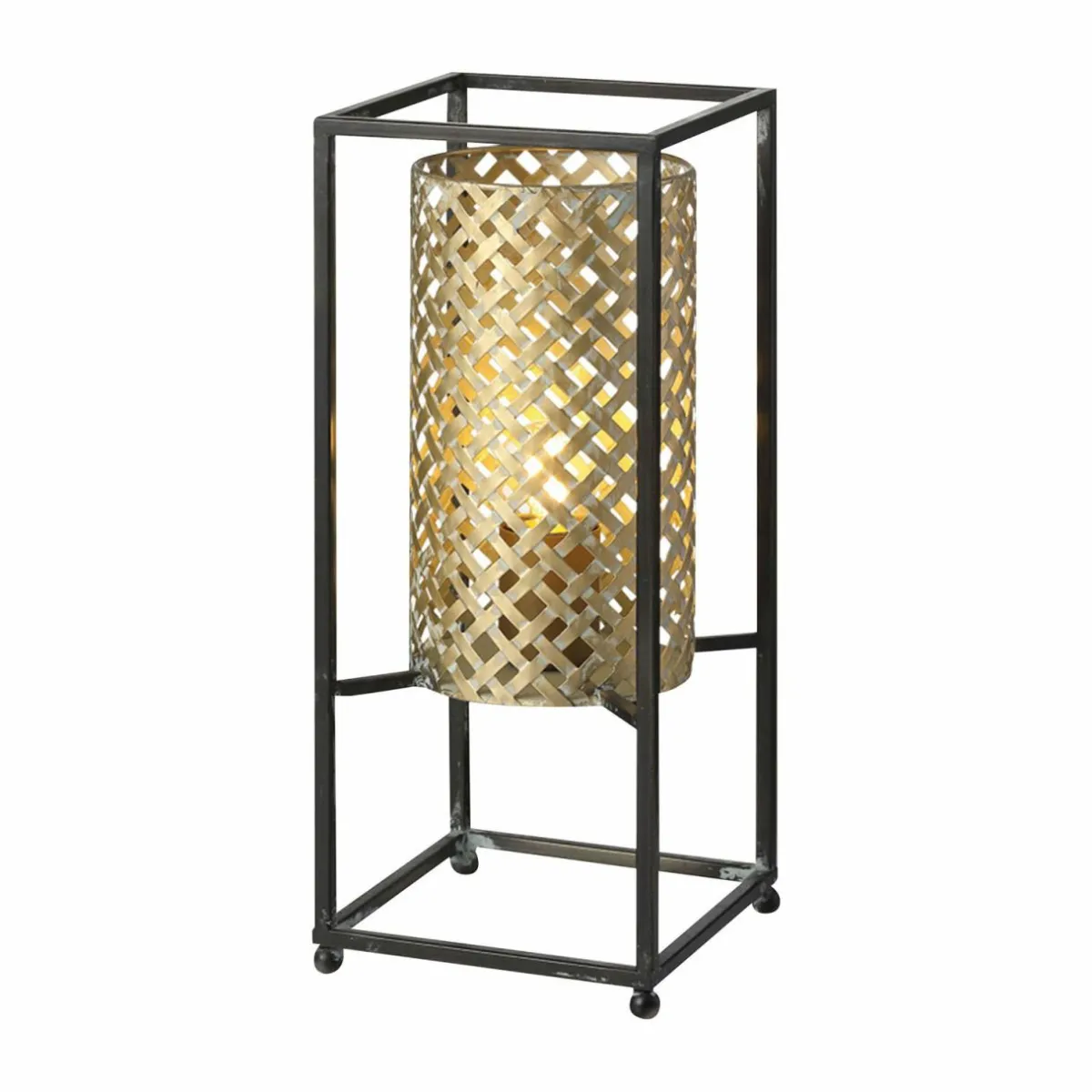 lampe__poser_petrolio_noiredore_hauteur_cm_0.webp Online Freelight Lampe à poser Petrolio, noire/dorée, hauteur 37 cm
