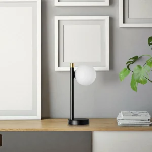 Sale miloox by Sforzin Lampe à poser Pomì à 1 lampe avec sphère de verre