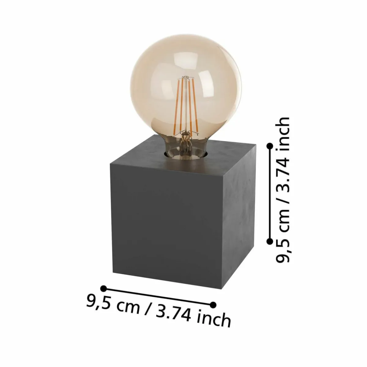 lampe__poser_prestwick__cube_en_bois_noire_1.webp Best EGLO Lampe à poser Prestwick 2 cube en bois, noire