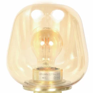 Best Steinhauer Lampe à poser Reflexion, Ø 14 cm, couleur laiton, verre