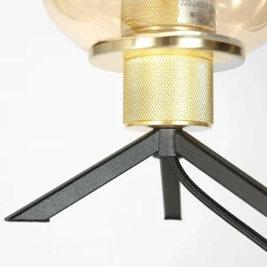Best Steinhauer Lampe à poser Reflexion, Ø 14 cm, couleur laiton, verre