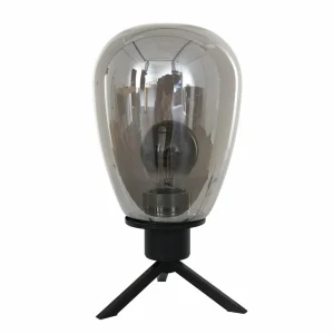 Clearance Steinhauer Lampe à poser Reflexion, Ø 15 cm, hauteur 28 cm, noir