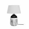 Clearance Viokef Lampe à poser Regina, pied avec décor marbré