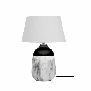 Clearance Viokef Lampe à poser Regina, pied avec décor marbré
