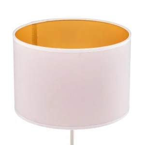 Discount Duolla Lampe à poser Roller, blanc/doré, hauteur 50 cm