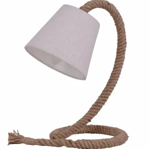 Fashion Näve Lampe à poser Rope abat-jour tissu corde naturelle