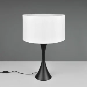 Cheap Trio Lighting Lampe à poser Sabia, Ø 40 cm, blanc/noir