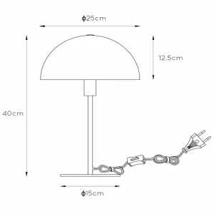 Cheap Lucide Lampe à poser Siemon en acier, Ø 25 cm, vert