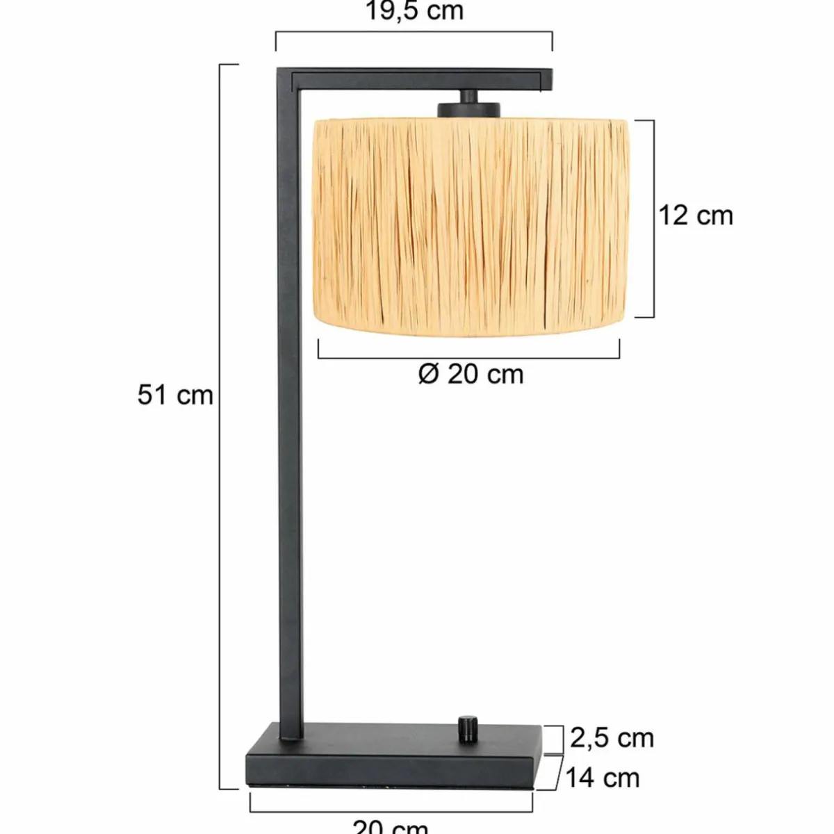 lampe__poser_stang_zw_tresse_natur_1.webp Discount Steinhauer Lampe à poser Stang 3716ZW, tressée Natur