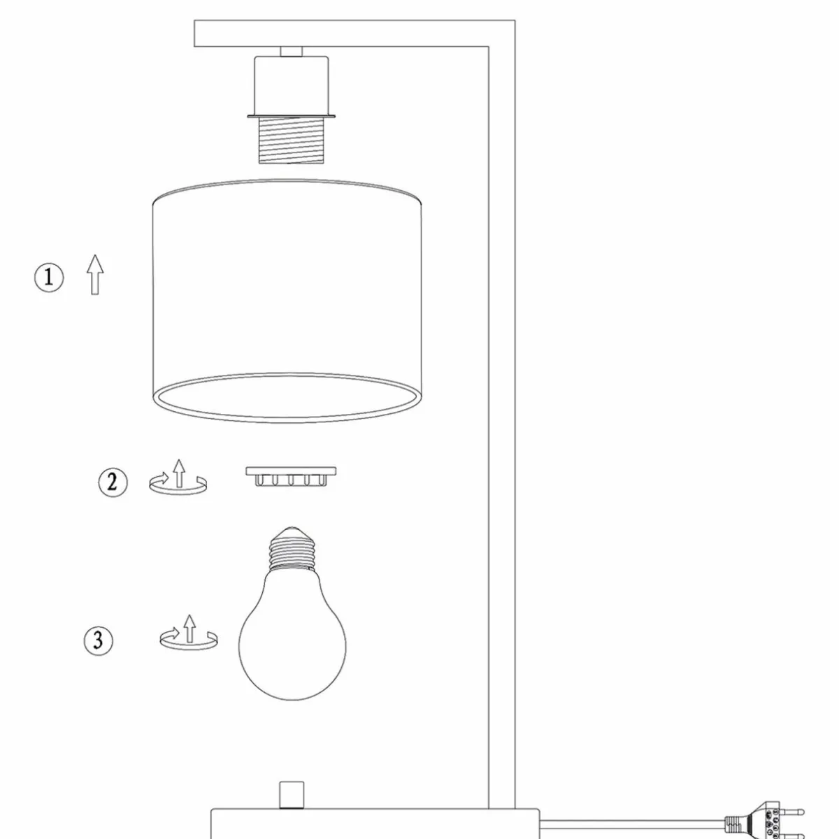 lampe__poser_stang_zw_tresse_natur_2.webp Discount Steinhauer Lampe à poser Stang 3716ZW, tressée Natur