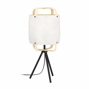 Flash Sale EGLO Lampe à poser Surfleet abat-jour en bambou/lin