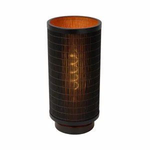 Online Lucide Lampe à poser Tagalog en bambou, noire