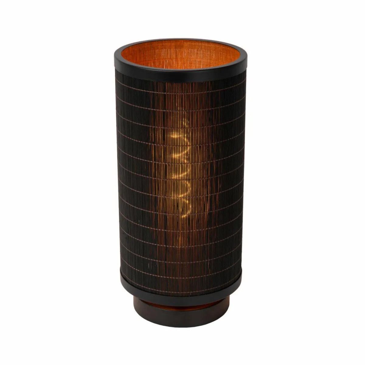 Online Lucide Lampe à poser Tagalog en bambou, noire