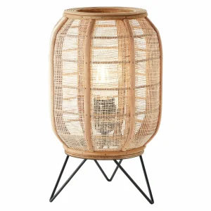 Clearance Brilliant Lampe à poser Tanah avec bambou