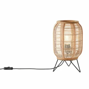 Clearance Brilliant Lampe à poser Tanah avec bambou