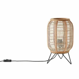 Clearance Brilliant Lampe à poser Tanah avec bambou