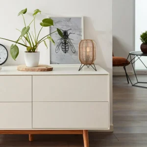 Clearance Brilliant Lampe à poser Tanah avec bambou