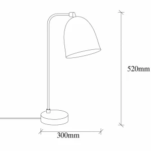 Clearance Opviq Lampe à poser Tattoo 5031, or antique, métal, hauteur 52 cm