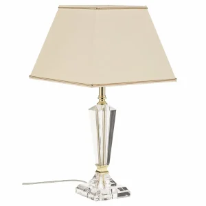Sale ORION Lampe à poser Veronique, pied étroit, crème/doré