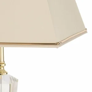 Sale ORION Lampe à poser Veronique, pied étroit, crème/doré