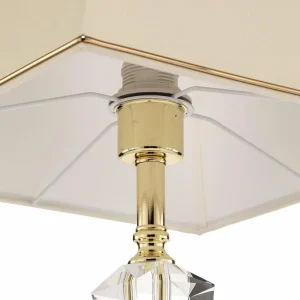 Sale ORION Lampe à poser Veronique, pied étroit, crème/doré