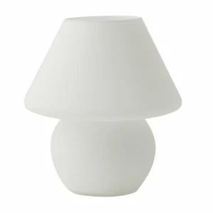 Best Busch Lampe à poser Verre, blanche Ø 17 cm