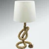 Shop Sea-Club Lampe corde Lieke avec abat-jour blanc