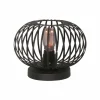 Store Freelight Lampe de table Aglio, Ø 25 cm, noir, métal