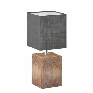 Hot FISCHER & HONSEL Lampe de table Bronco avec abat-jour en lin hauteur 35 cm