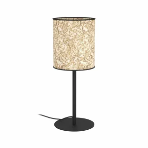 Sale EGLO Lampe de table Butterburn, hauteur 47,5 cm, beige/vert, tissu