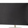 Clearance Searchlight Lampe de table Club, argent/noir, hauteur 48,5 cm, textile, E14