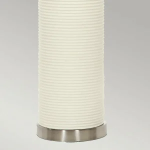 Best Sale Elstead Lampe de table en tissu Ripple blanche/noire