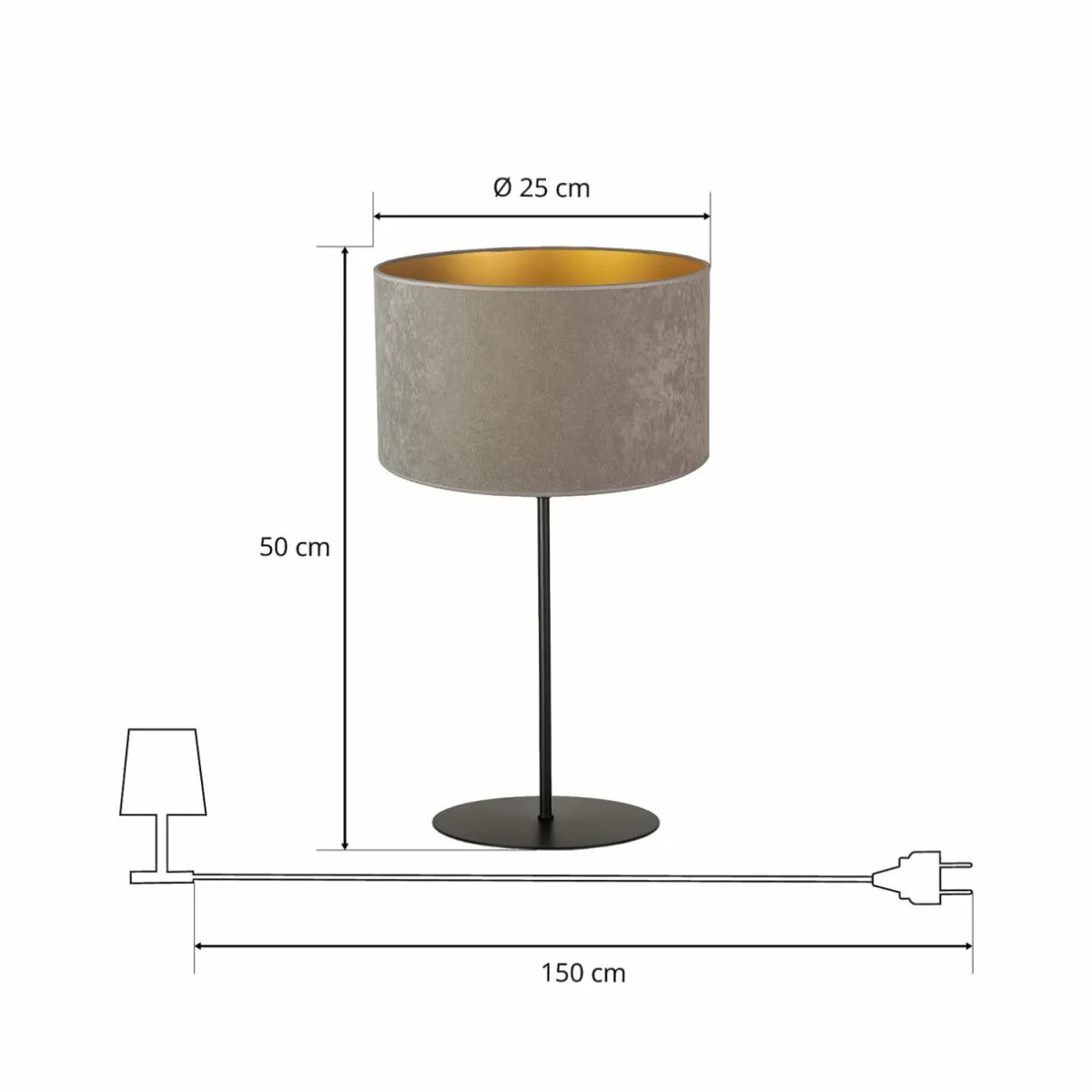 lampe_de_table_golden_roller_h__cm_grisdor_6.webp Discount Duolla Lampe de table Golden Roller h 50 cm gris/doré
