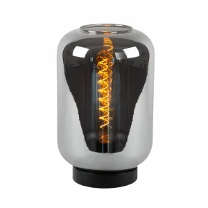 Best Sale Lucide Lampe de table Joanet avec verre fumé, Ø 22 cm