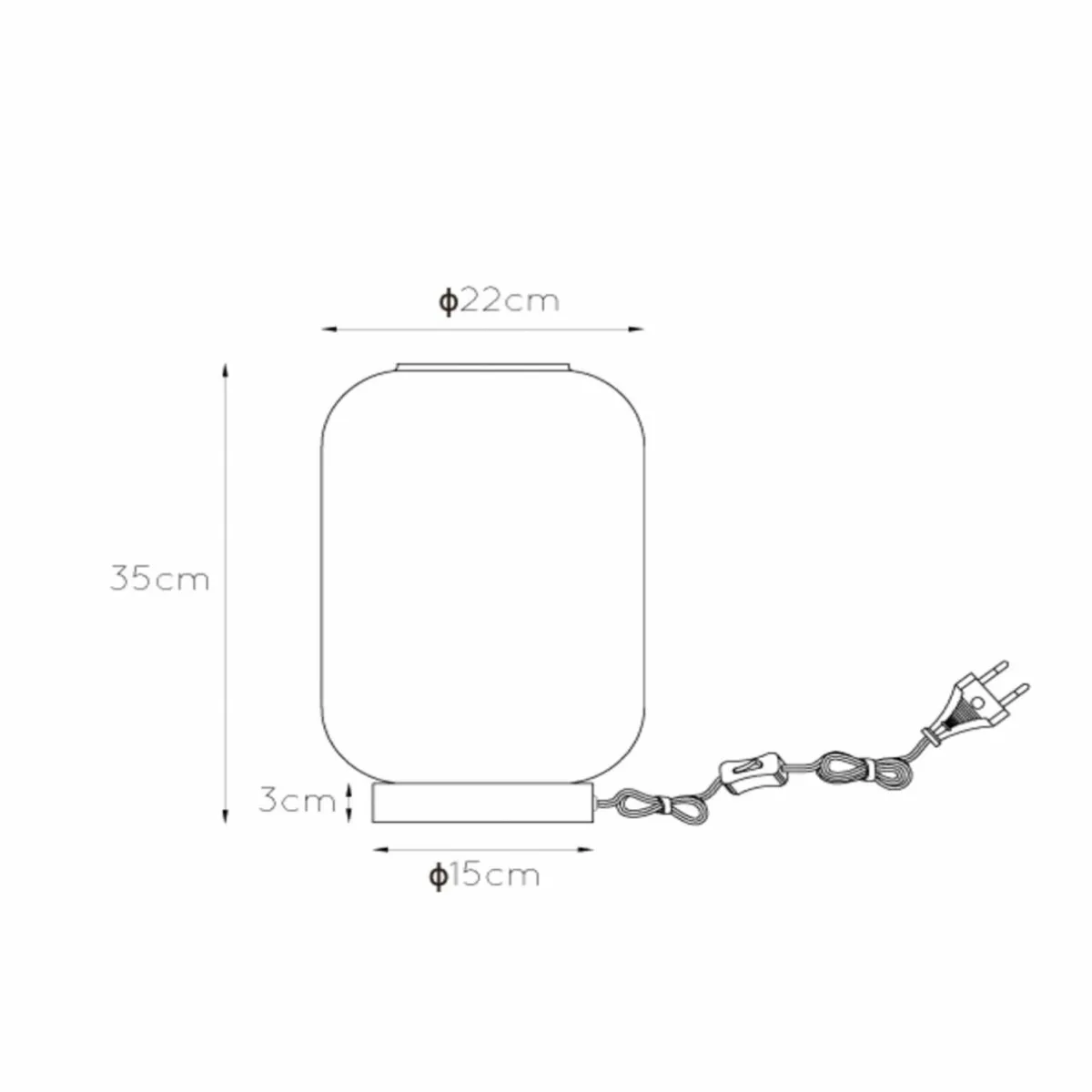 lampe_de_table_joanet_avec_verre_fum__cm_1.webp Best Sale Lucide Lampe de table Joanet avec verre fumé, Ø 22 cm
