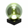 Discount Eco-Light Lampe de table LED Altaïr, vert, hauteur 18 cm, verre, 3.000 K
