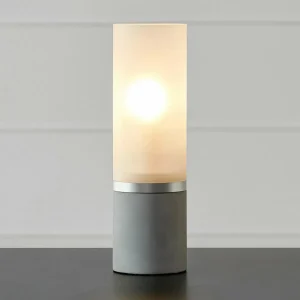 Cheap Markslöjd Lampe de table Molo, pied en béton verre givré hauteur 30cm