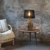 Fashion Markslöjd Lampe de table Paglia, naturel/noir, rotin/jute, hauteur 58 cm