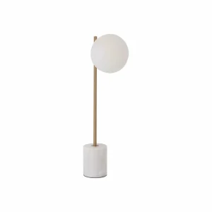 Shop Viokef Lampe de table Silvana, blanc/doré