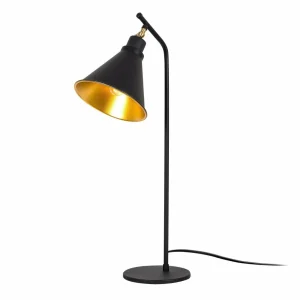 Clearance Opviq Lampe de table Sivani MR-608, noir/or, métal, hauteur 50 cm