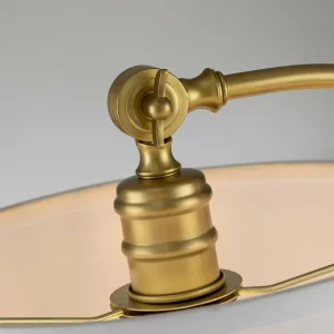Hot QUOIZEL Lampe de table tissu Jenkins laiton brossé/crème
