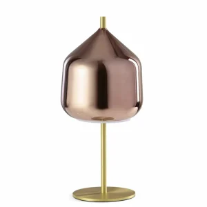 Best miloox by Sforzin Lampe de table X-Ray, cuivré/doré, hauteur 32,5 cm verre