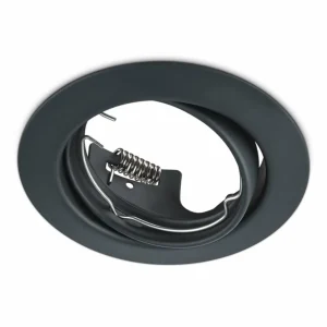 Outlet Trio Lighting Lampe encastrable Jura ronde en noir